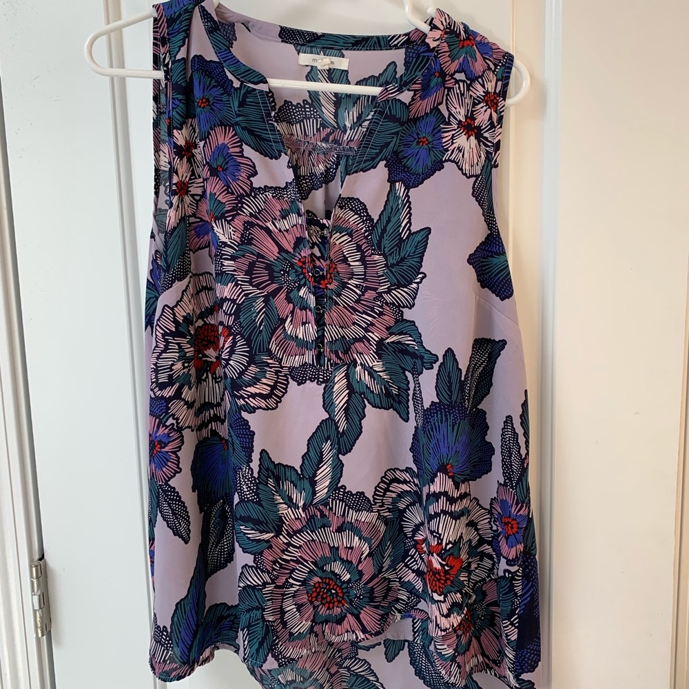 Maurices Large Floral Sleeveless Top